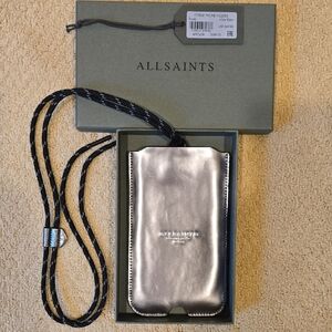 All Saints Cybele Metallic Phone Holder
